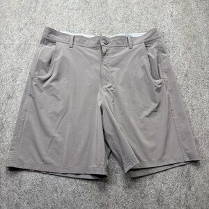Free Fly Shorts Men 34 Gray Golf Performance Stretch 8" Hybrid Technical b050